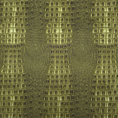Aged Matte Faux Crocodile – Olive Green