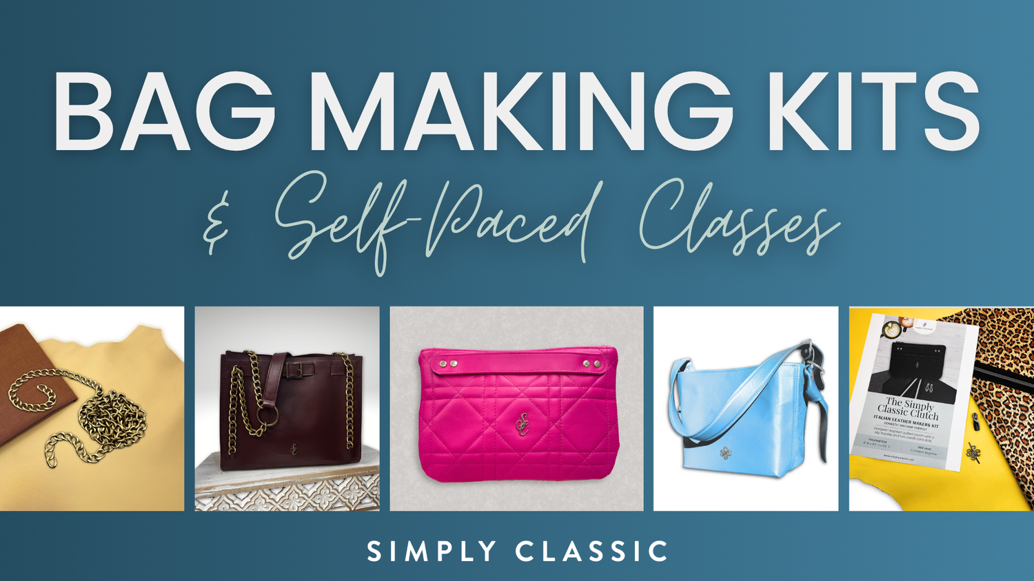 Bag making kits and self-paced classes from Simply Classic
