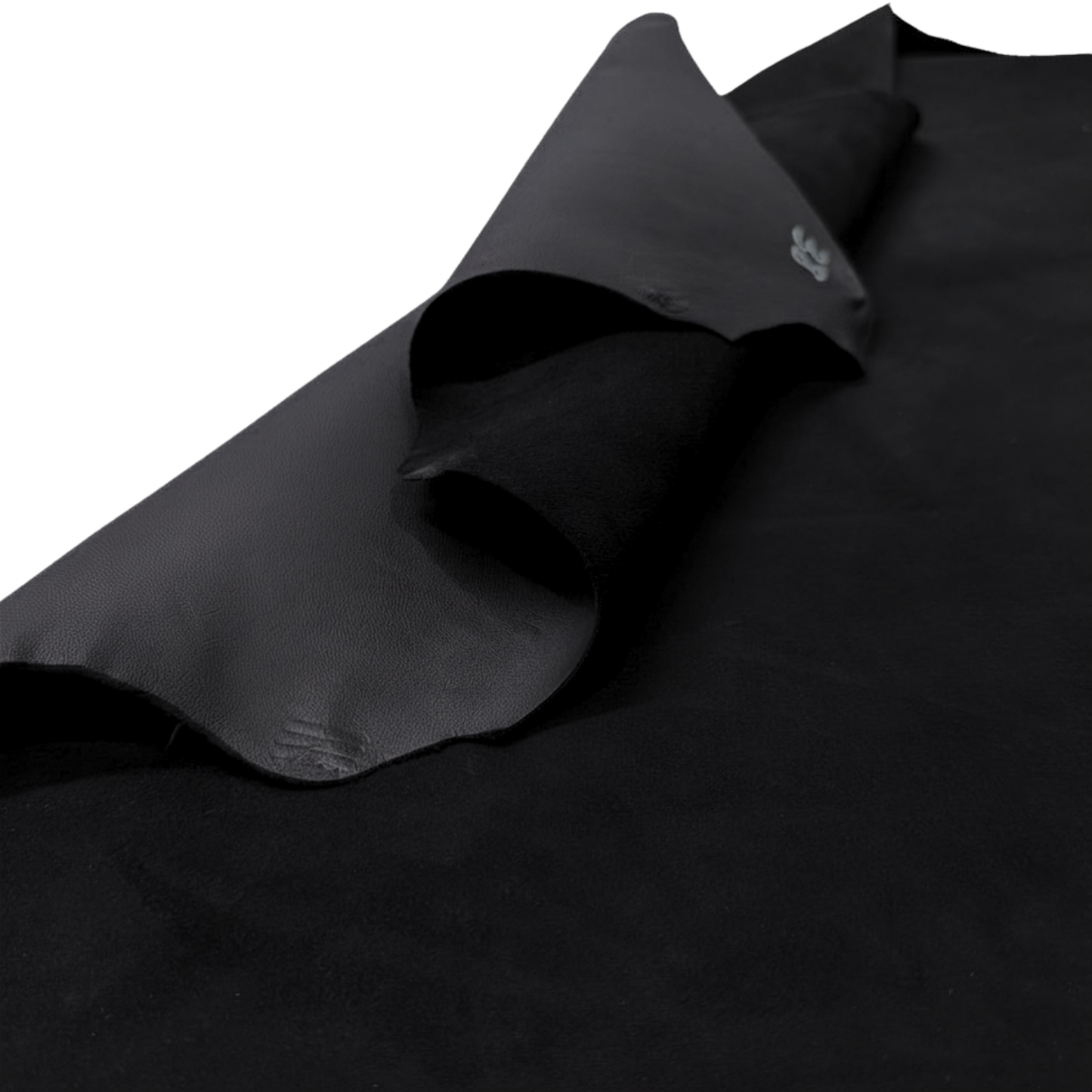 Suede Italian Leather Hide – Black