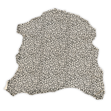 Suede Leopard Print Leather Hide – Cream/Black