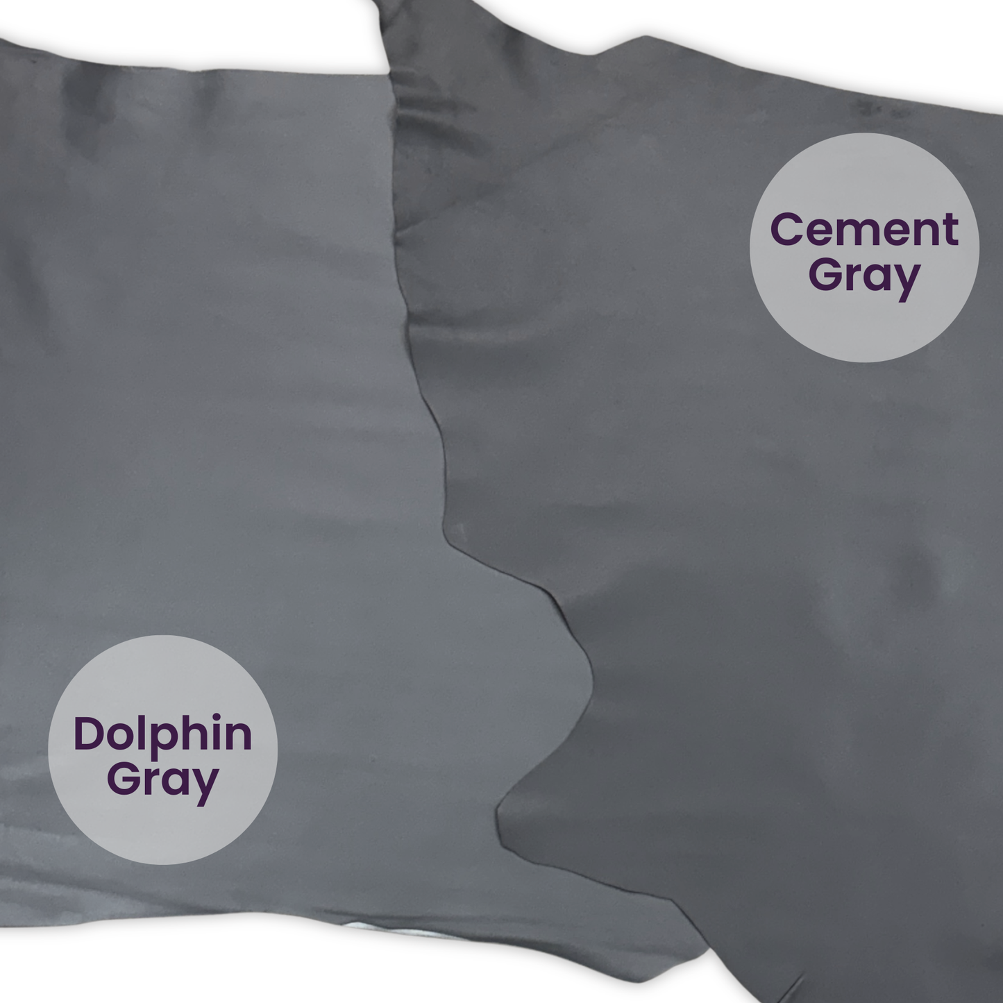 Italian Leather Hide – Dolphin Gray