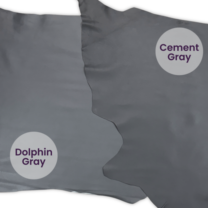 Italian Leather Hide – Dolphin Gray