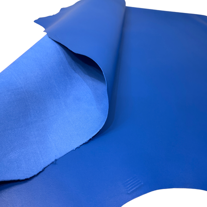 Italian Leather Hide – Electric Blue