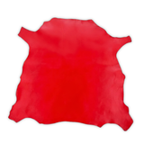 Italian Leather Hide – Fire Engine Red