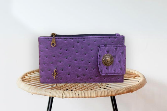 Ostrich Faux Leather – Dark Purple