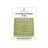1/2" Grosgrain Ribbon – Geometric Starburst