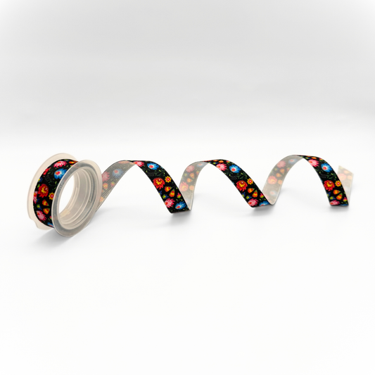 1/2" Grosgrain Ribbon – Mexican Floral