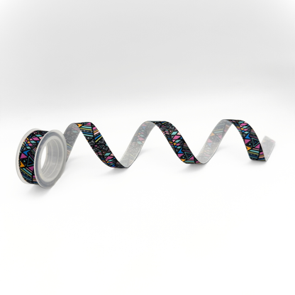 1/2" Grosgrain Ribbon – Retro Geometric