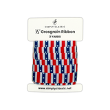 1/2" Grosgrain Ribbon – Stars & Stripes