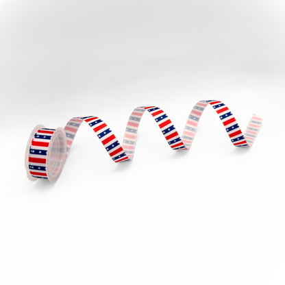1/2" Grosgrain Ribbon – Stars & Stripes