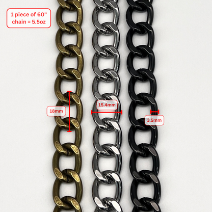 Large Metal Handbag Chain – 60"