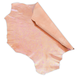 Marbled Iridescent Italian Leather Hide – Rose Gold
