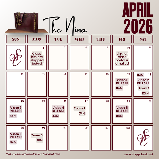 The Nina Class – Leather Bag Making by Machine