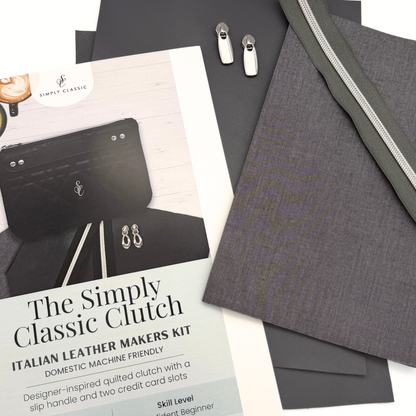 Italian Leather Bag Making Kit – The Simply Classic Clutch