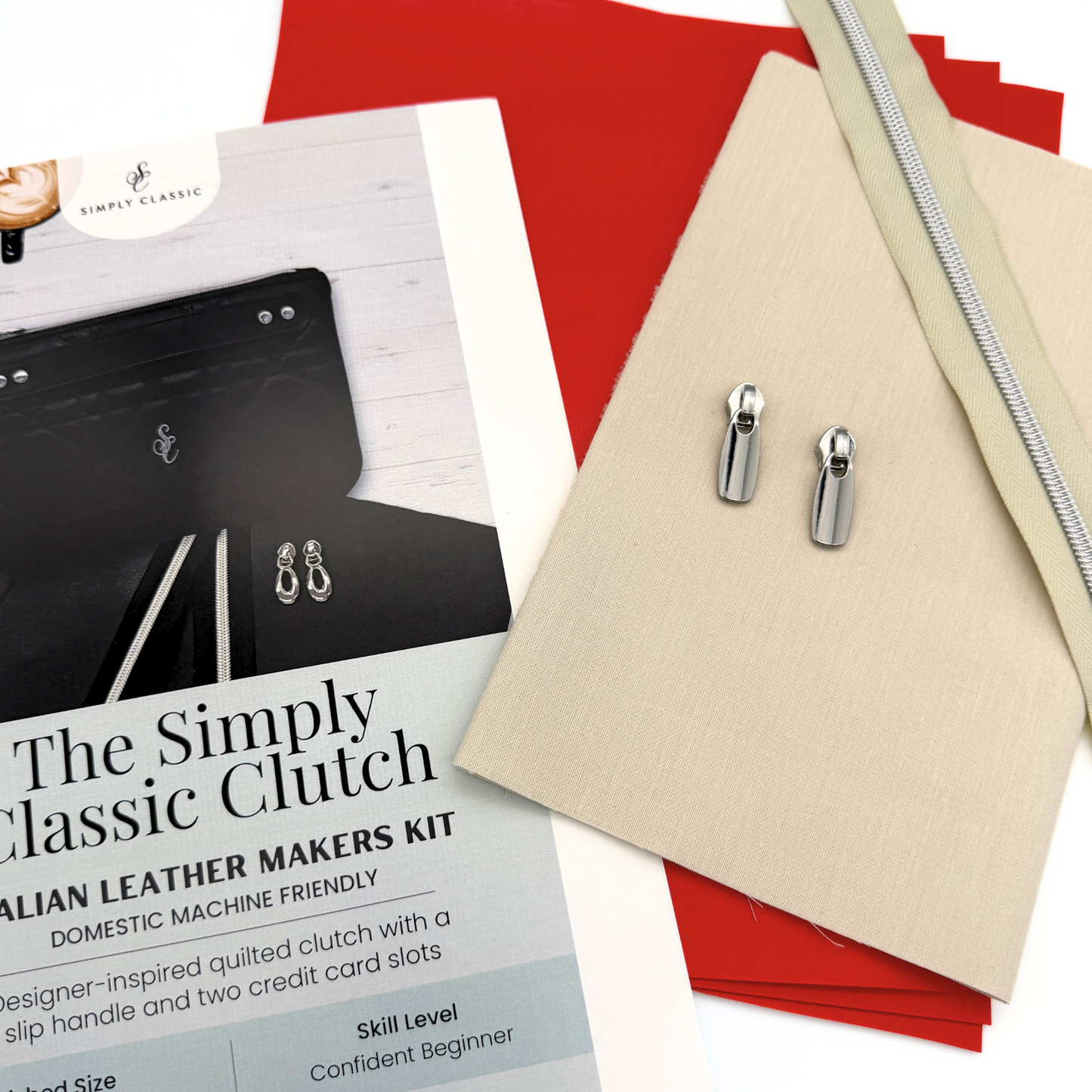 Italian Leather Bag Making Kit – The Simply Classic Clutch
