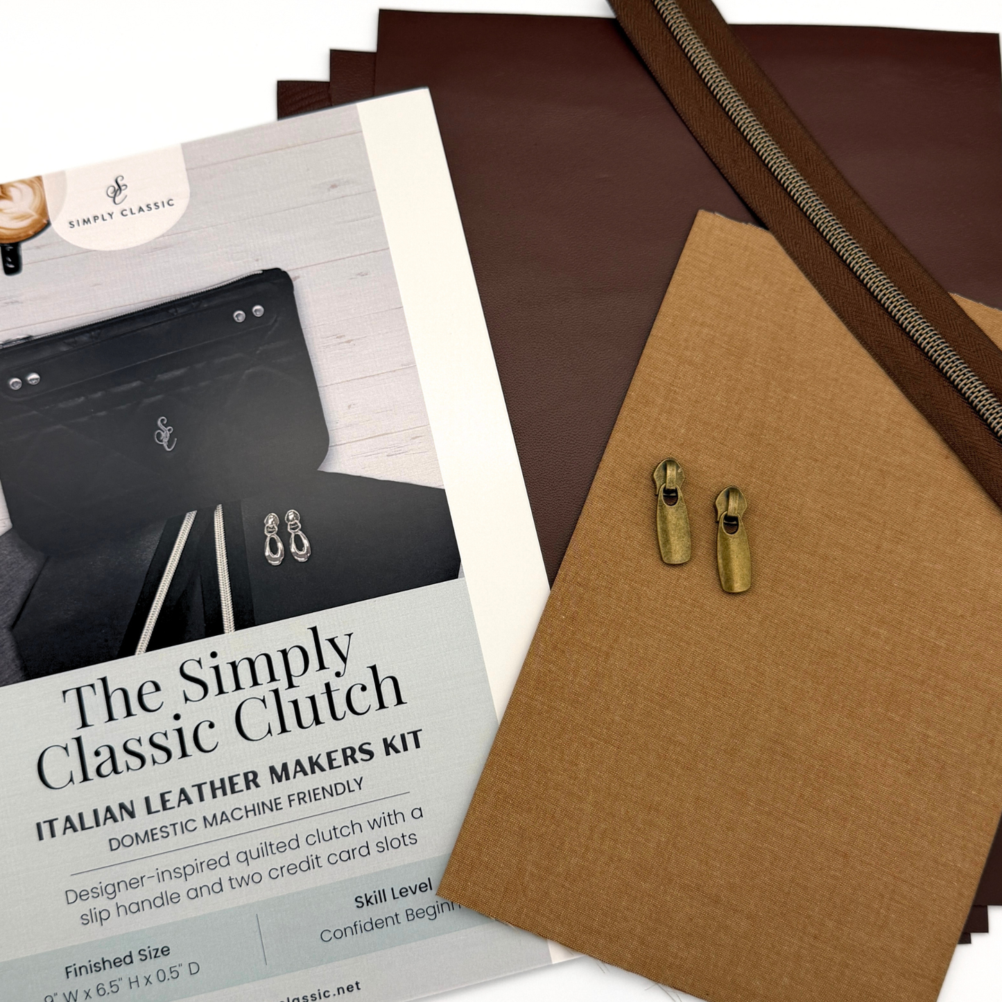 Italian Leather Bag Making Kit – The Simply Classic Clutch