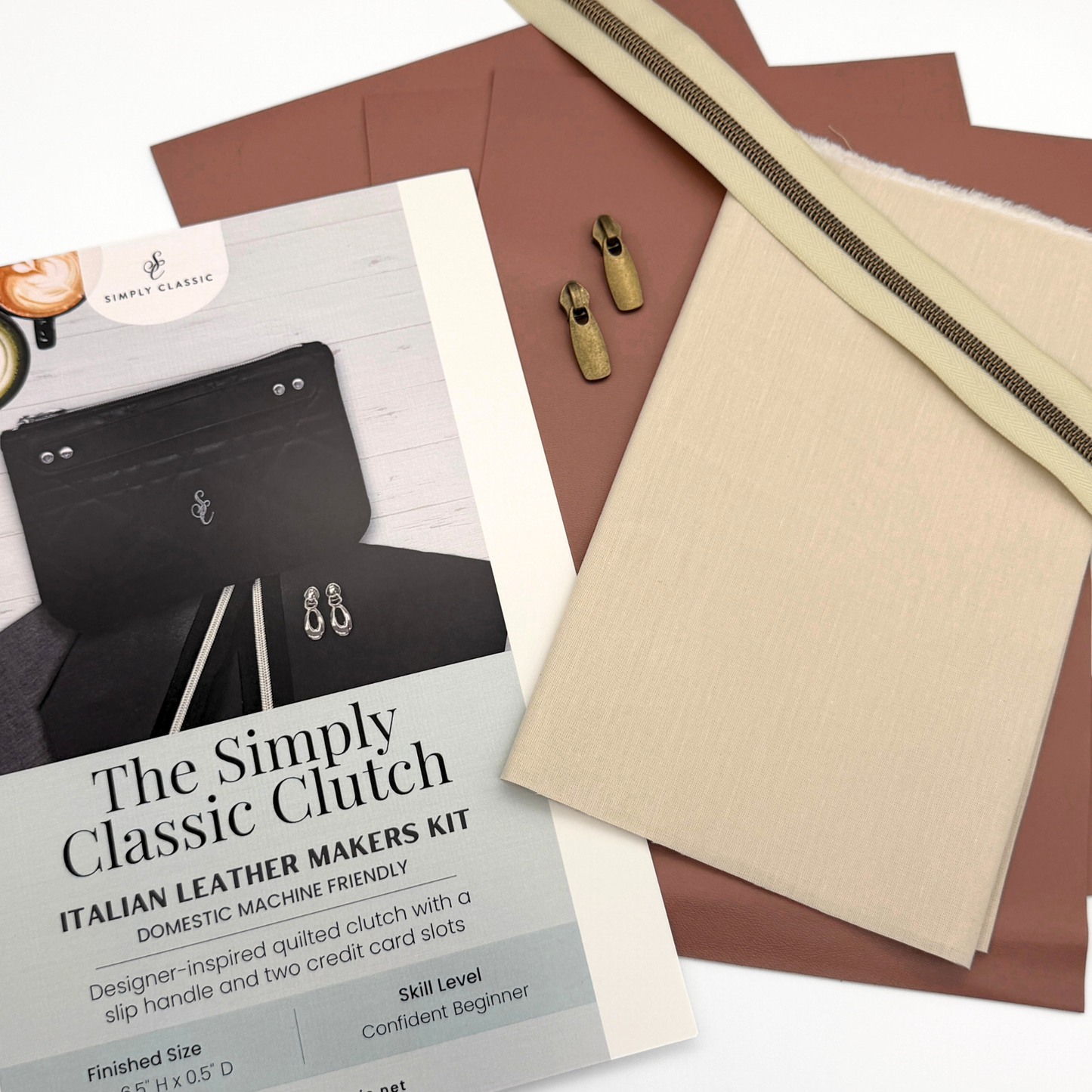 Italian Leather Bag Making Kit – The Simply Classic Clutch