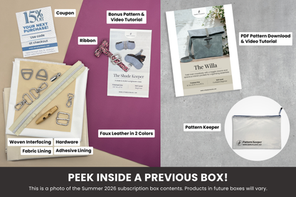 Bag Making Subscription Box