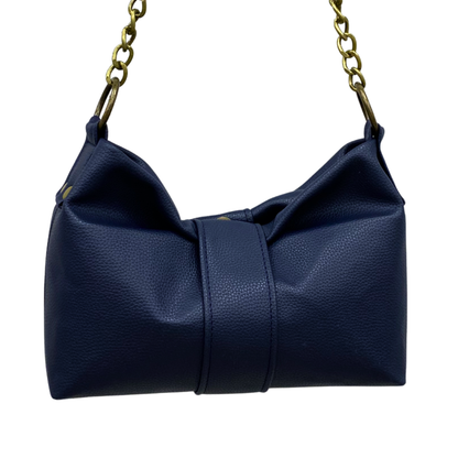 Textured Faux Leather – Navy
