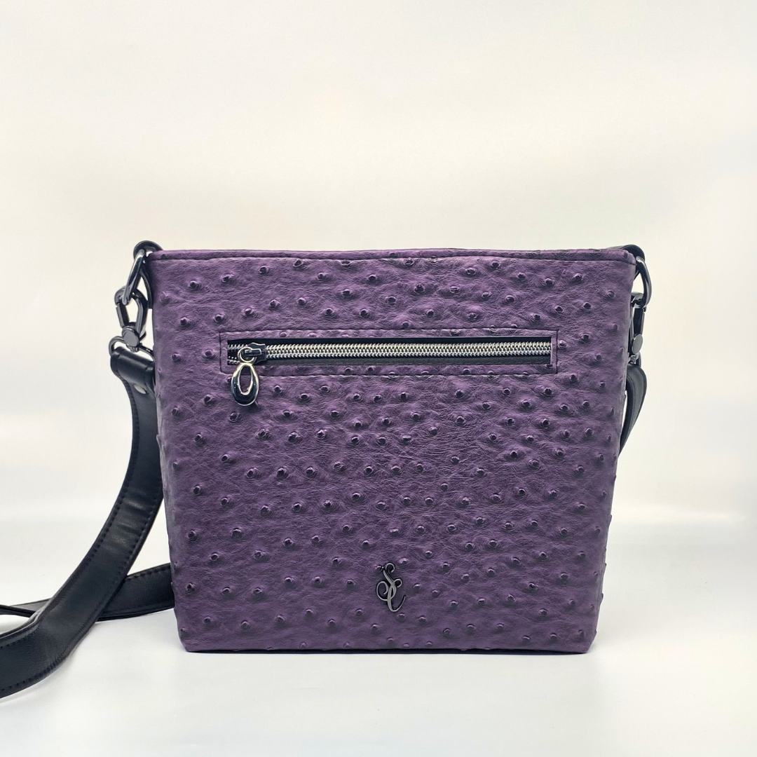 Ostrich Faux Leather – Dark Purple