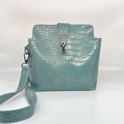 Large Scale Faux Crocodile – Blue/Green