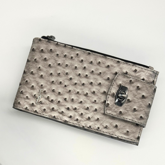 Ostrich Faux Leather – Gray