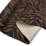 Zebra Print Faux Leather – Brown/Black