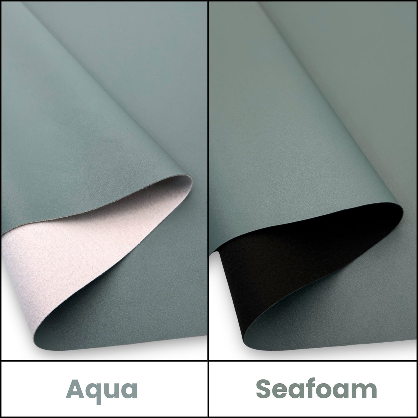 Smooth Faux Leather – Aqua