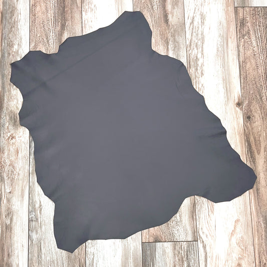 Italian Leather Hide | Elephant Grey image 1