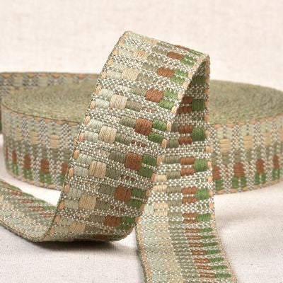 Zigzag Webbing | Green/Earth image 0