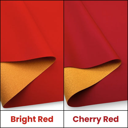 Smooth Faux Leather – Cherry Red