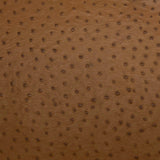 Italian Leather Hide | Light Brown Embossed Ostrich image 0