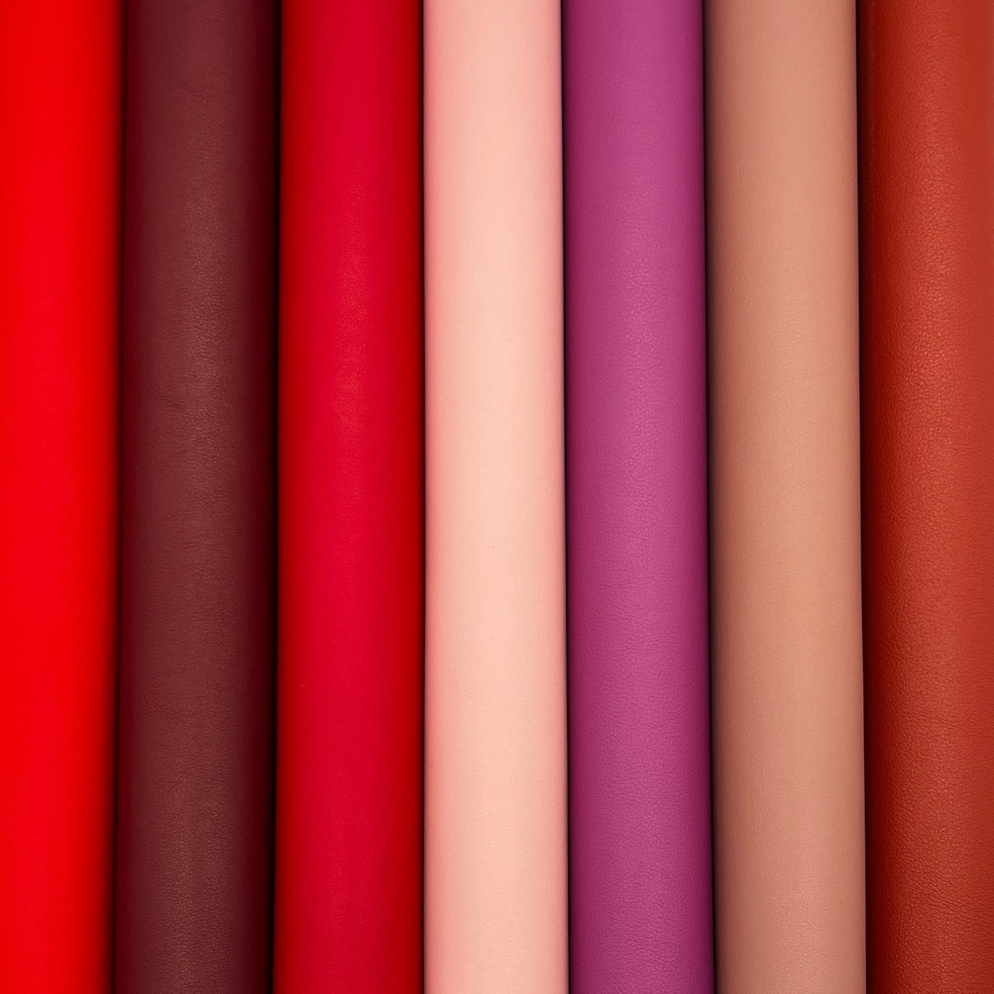 Smooth Faux Leather – Bright Red