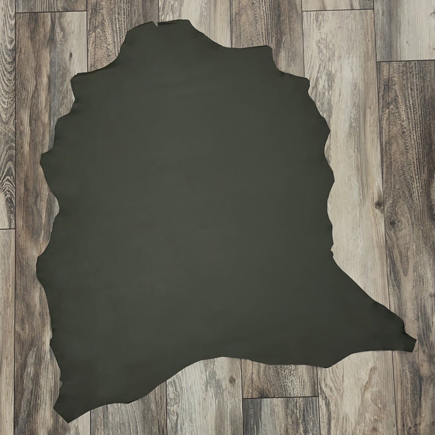 Italian Leather Hide | Olive Green image 1