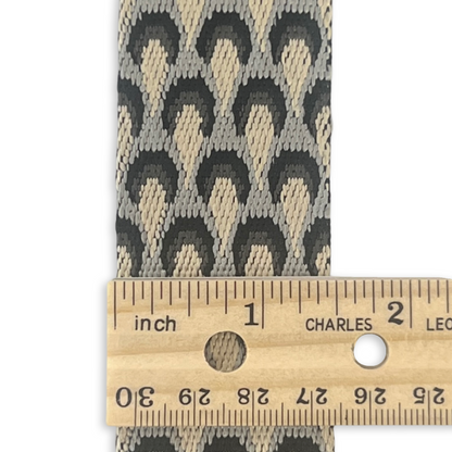 Peacock Feather Webbing | Silver/Grey image 1