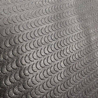 Italian Leather Hide | Black Laser Cut Half Moon image 0