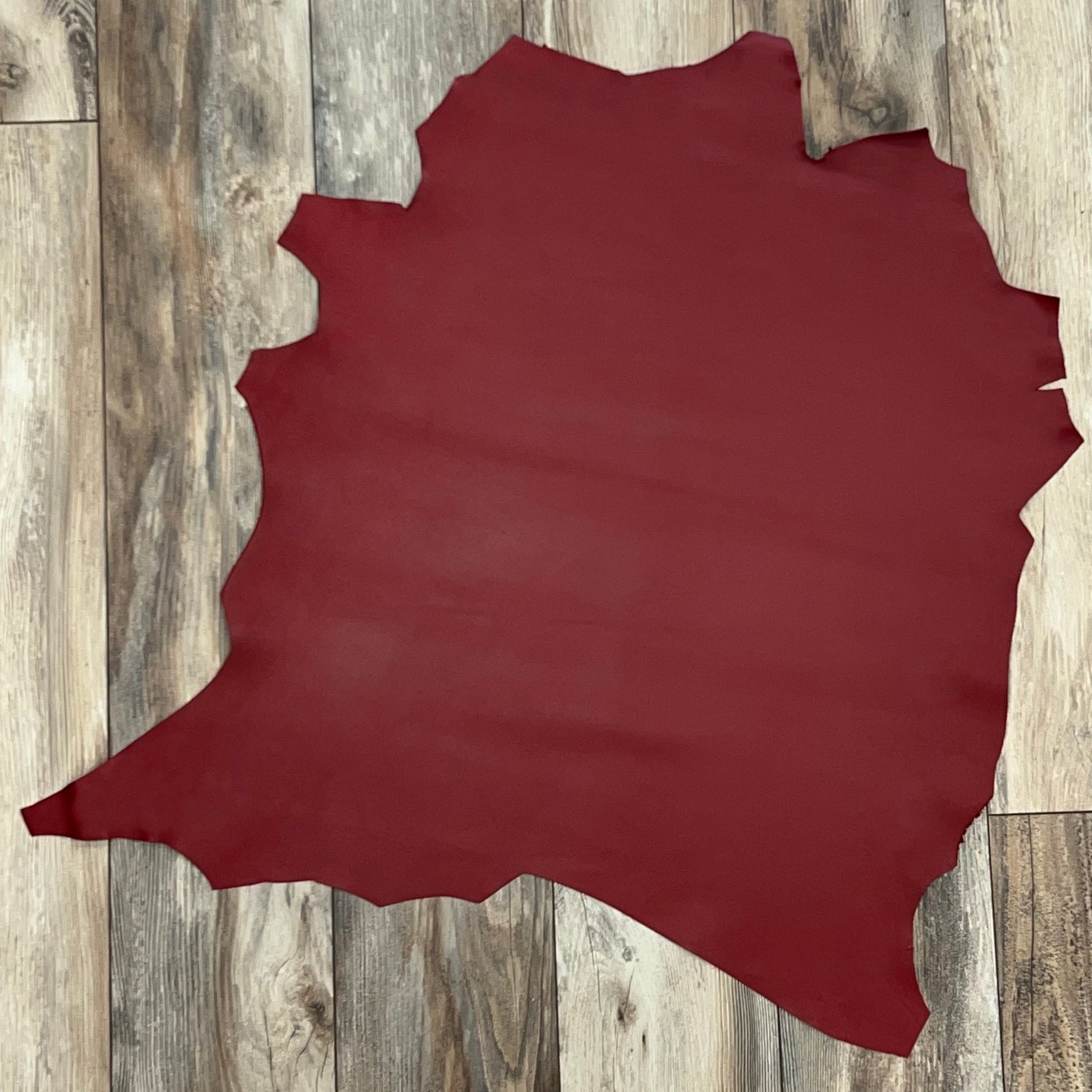 Italian Leather Hide | Dark Red image 1