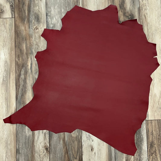 Italian Leather Hide | Dark Red image 1
