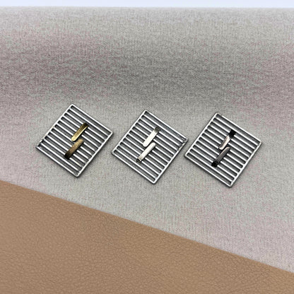 Signature Scroll Motif Metal Bag Tag image 2