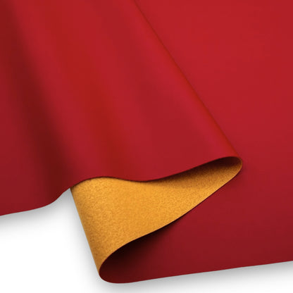 Smooth Faux Leather – Cherry Red