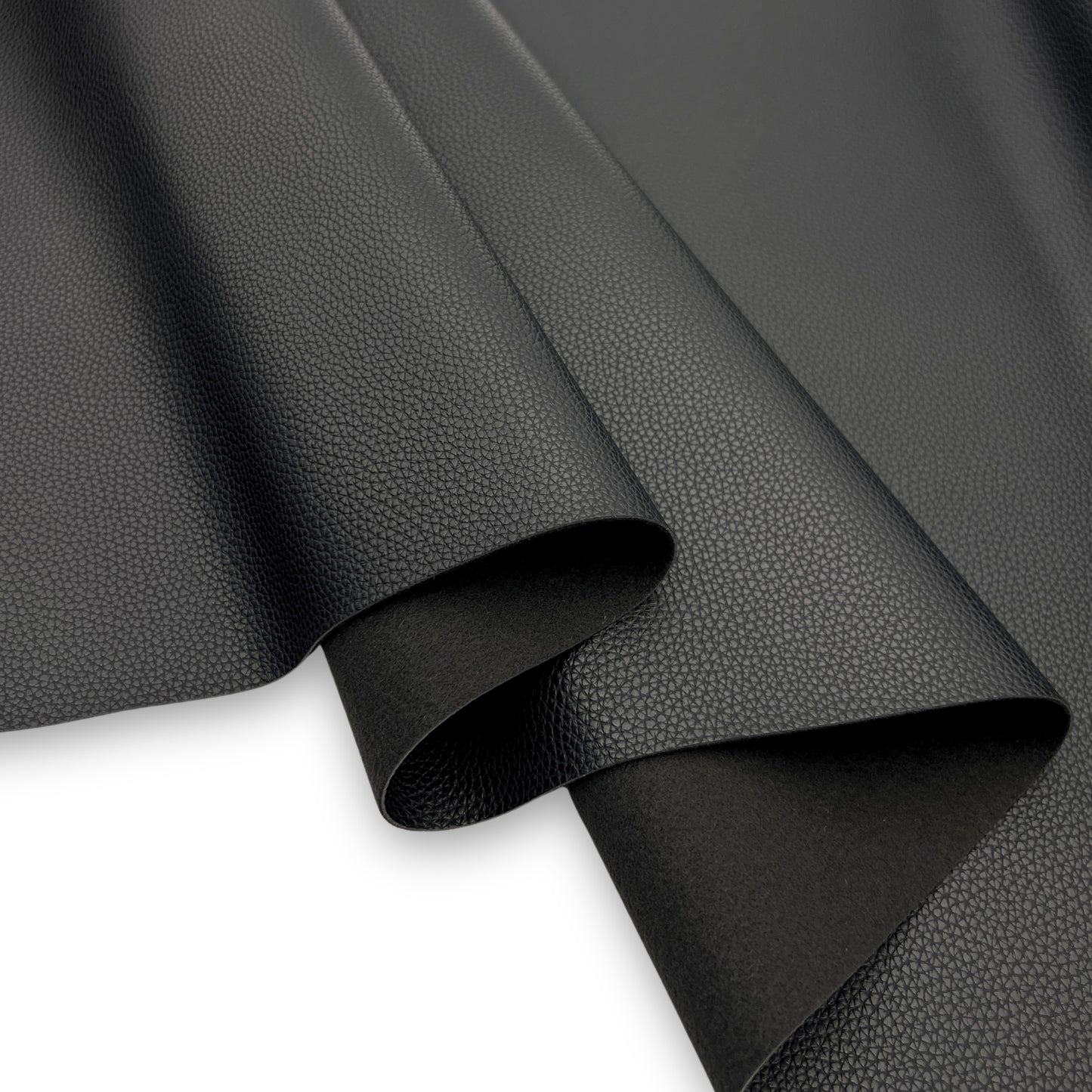 Textured Faux Leather – Black