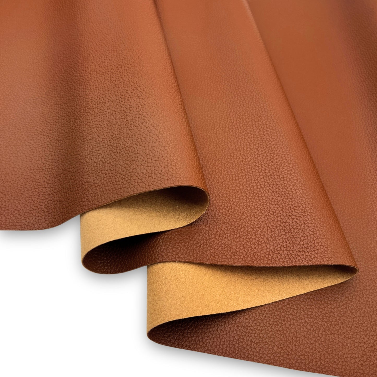 Textured Faux Leather – Chestnut