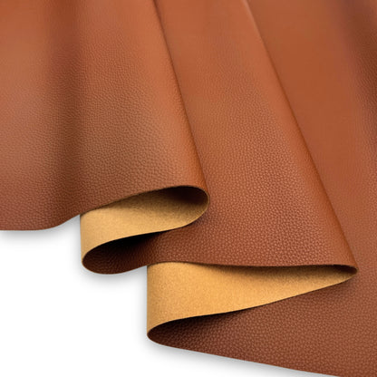 Textured Faux Leather – Chestnut
