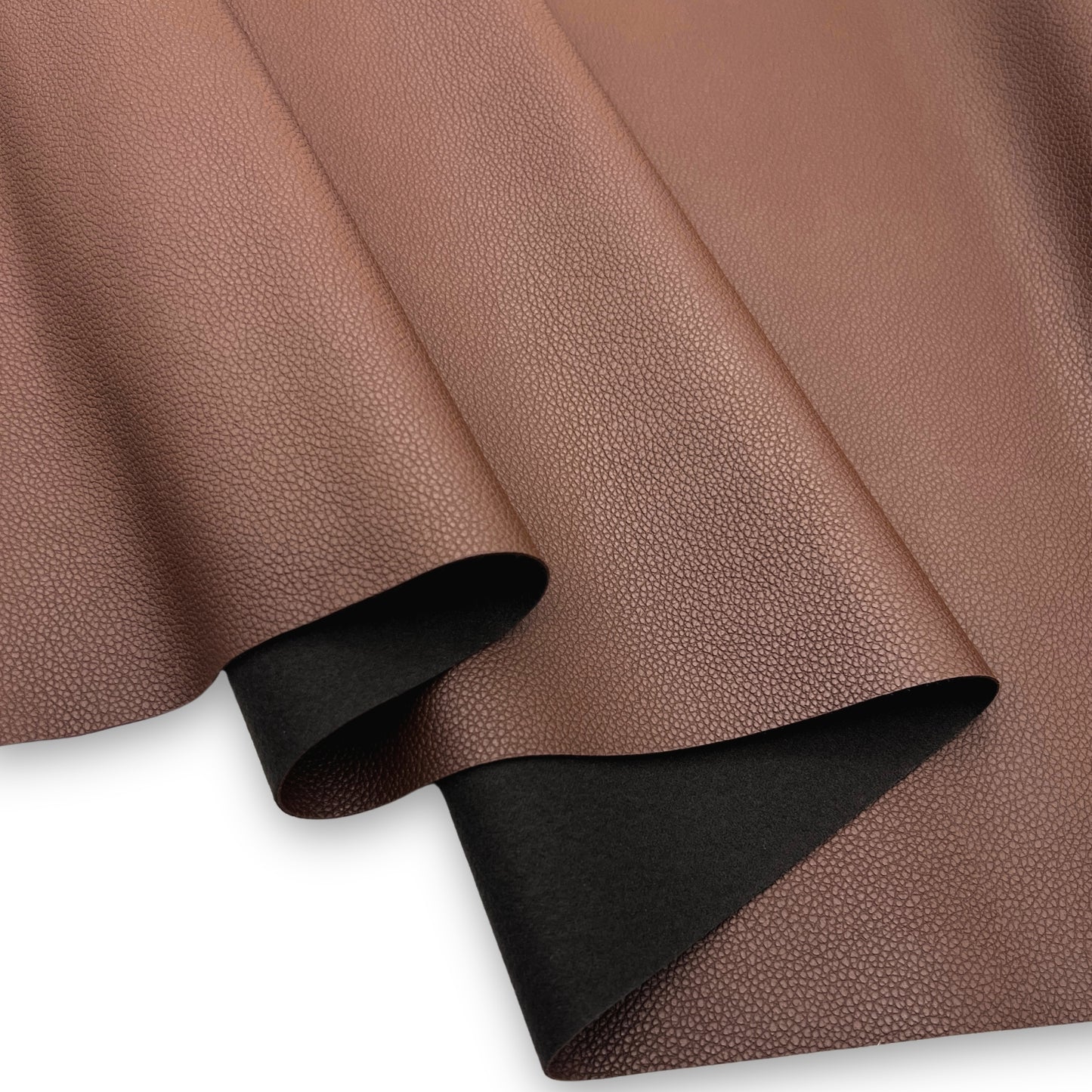 Textured Faux Leather – Chocolate Brown