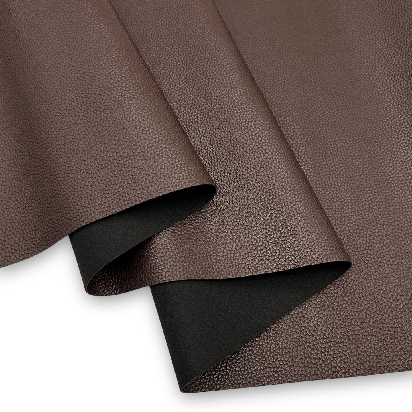 Textured Faux Leather – Dark Brown