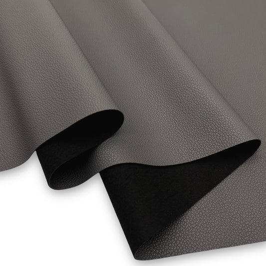 Textured Faux Leather – Dark Gray