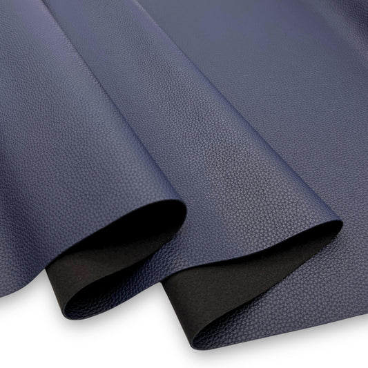 Textured Faux Leather – Navy